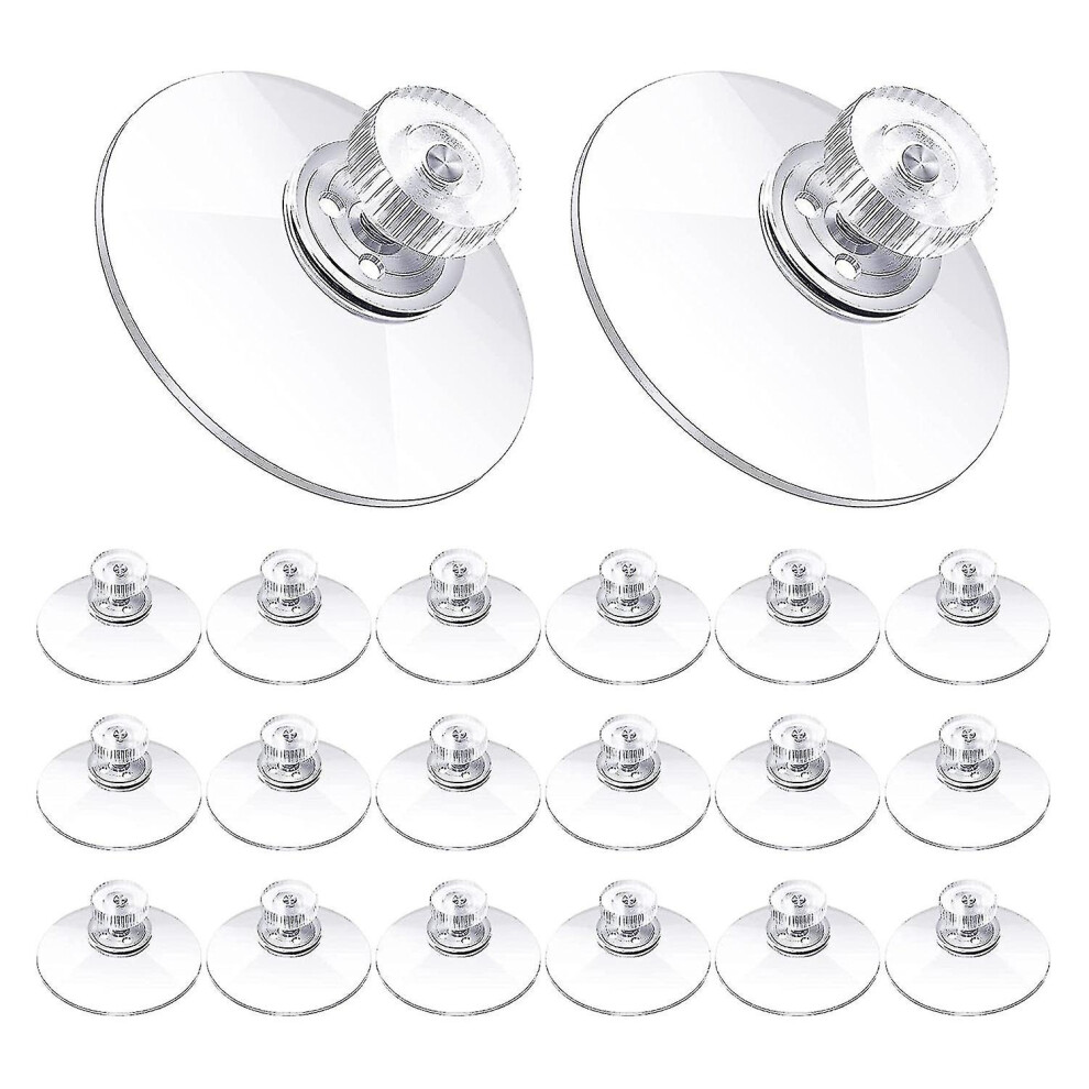 20 Pcs Suction Cup Plastic Suction Pads 40Mm Clear Pvc Sucker Pads Strong Adhesive Suction Holder W 9158807285883