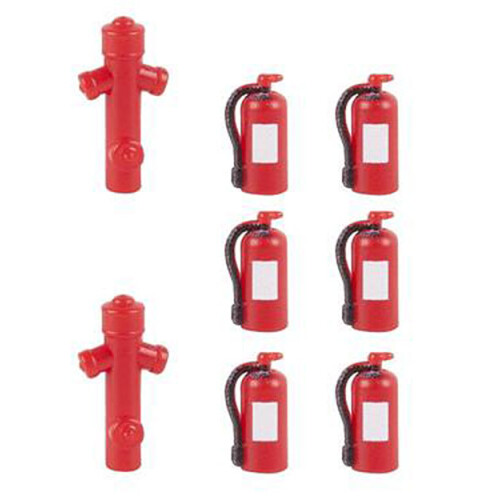 FALLER Fire Extinguishers (6) & Hydrants (2) Model Kit I HO Gauge ...