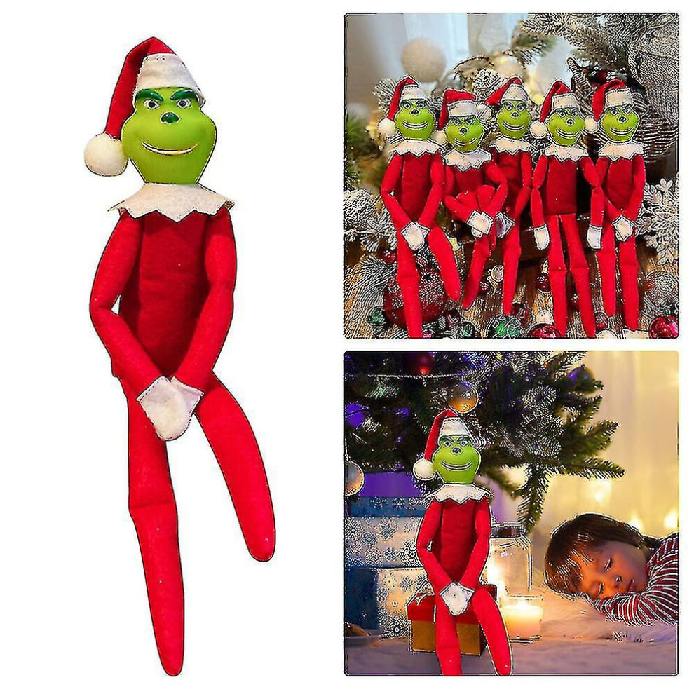 (Red) Christmas Couples The Grinch Plush Dolls Toys Decor Ornaments Gifts-image-OPC-PDSZ7VW-NEW