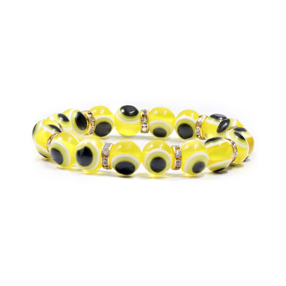 Plastic yellow resin eye style piece bracelet bracelet jewelry