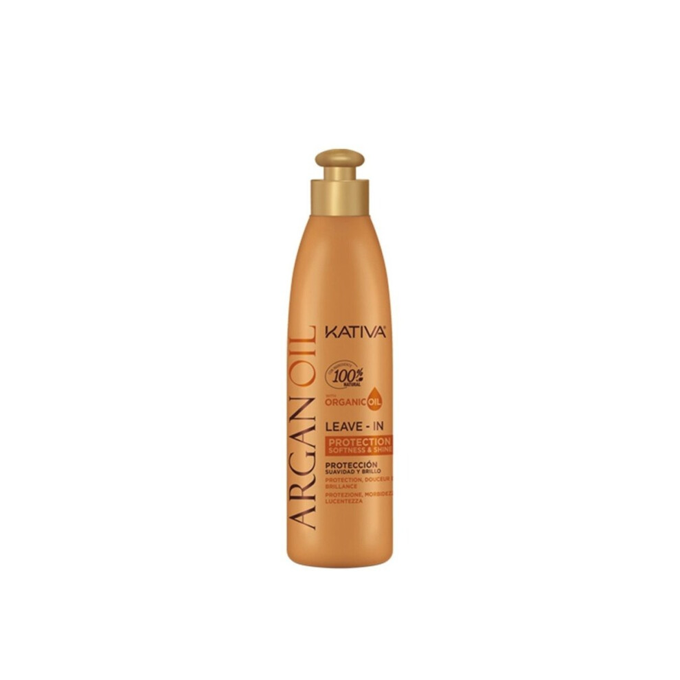 Kativa Argan Oil Leave-In Protection Softness & Shine, Nourishing Formula - 250ml
