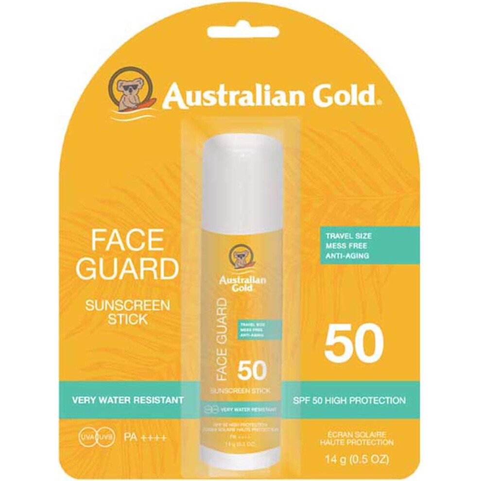 Australian Gold Face Guard Sunscreen Stick SPF 50, 14 g