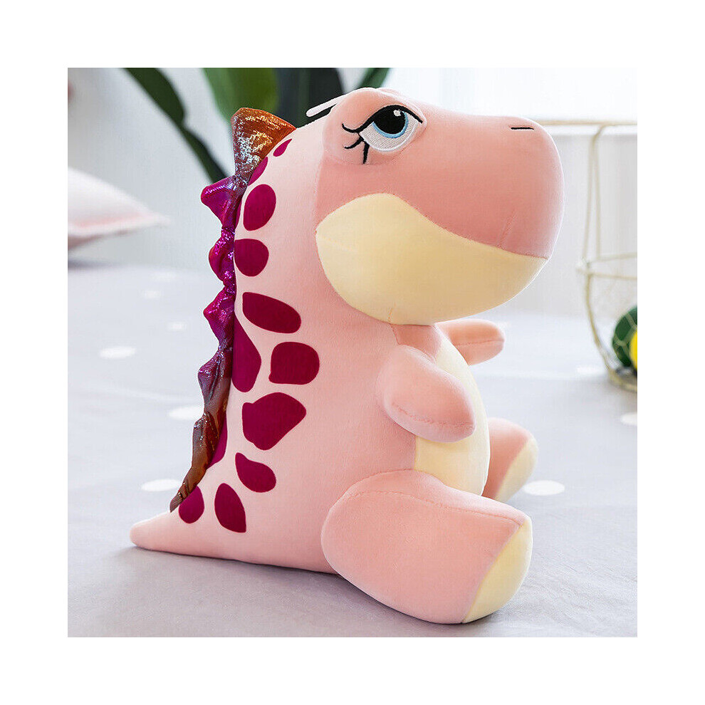(25cm, Pink) Dinosaur Plush Toys Cuddly Soft Toy Stuffed Animal Kids Children Boy Gift Cute-image-OPC-PDSZZV7-NEW