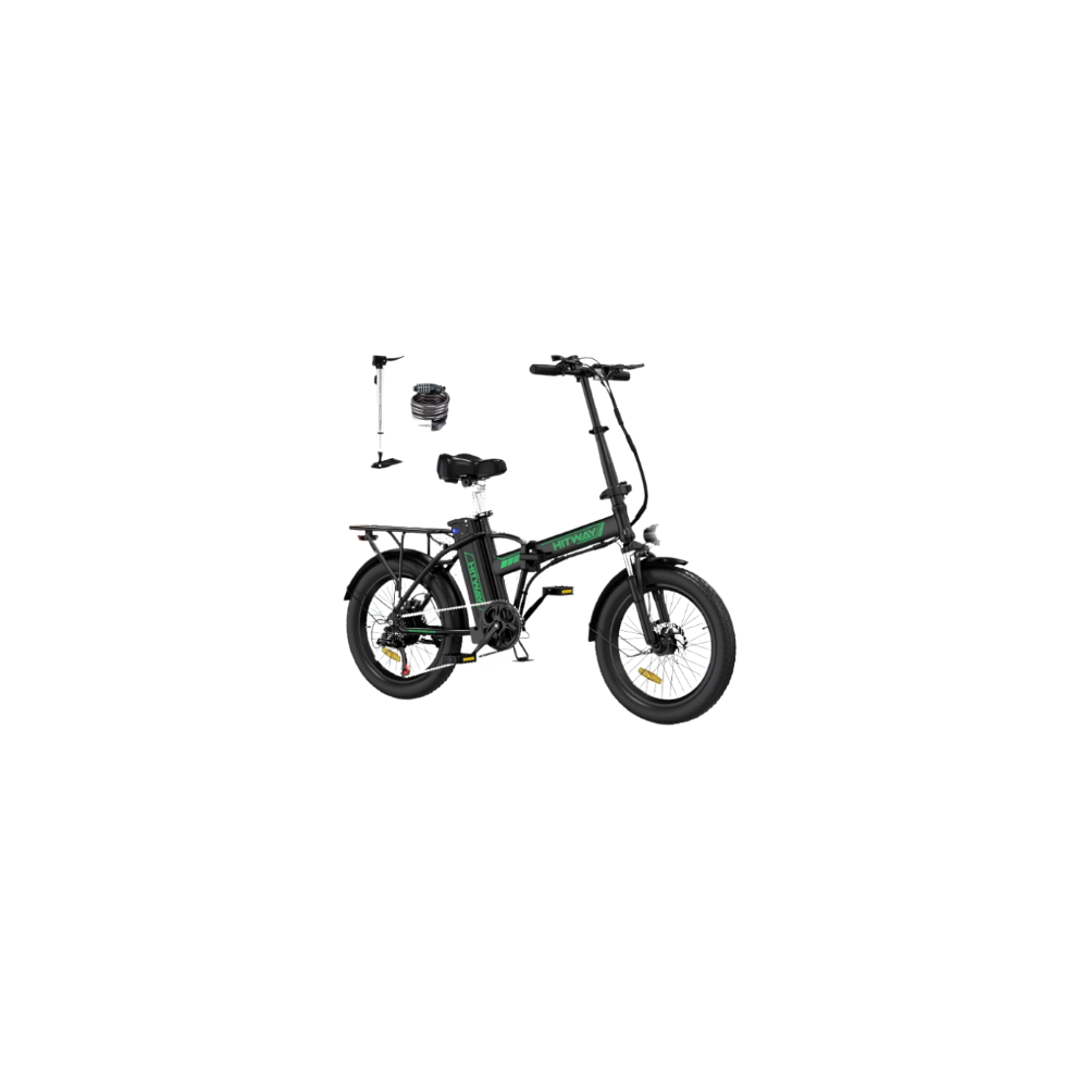 HITWAY BK11 Electric Folding Bike, 20 Fat Tire E Bike 250W 36V/11.2Ah Battery