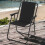 URBN Living (2, Black) Garden Patio Metal Folding Spring Deck Chairs 4