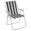 URBN Living (2, Black & White Stripe) Garden Patio Metal Folding Spring Deck Chairs 3