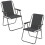 URBN Living (2, Grey) Garden Patio Metal Folding Spring Deck Chairs 1