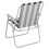 URBN Living (4, Black & White Stripe) Garden Patio Metal Folding Spring Deck Chairs 5