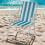 URBN Living (4, White & Blue Stripe) Garden Patio Metal Folding Spring Deck Chairs 4