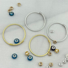Gold yellow twist thread bracelet bracelet trinket