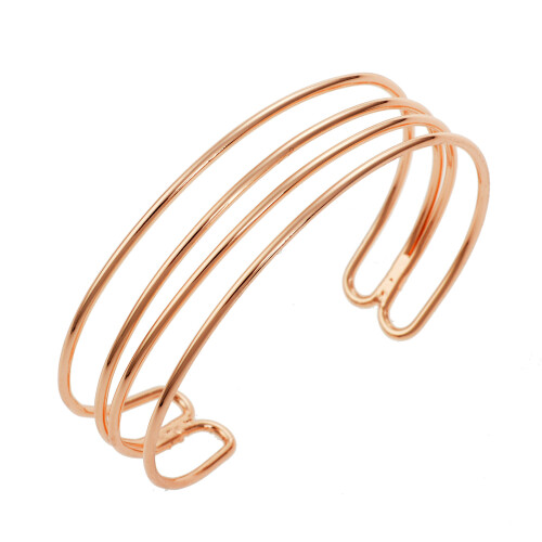 Rose gold open metal bracelet bracelet trinket