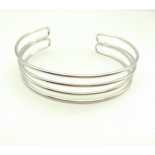 Silver open metal bracelet bracelet trinket