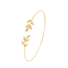 Gold temperament open metal bracelet bracelet trinket