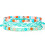 Green hand woven wax string bracelet trinket 1