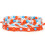 Orange hand woven wax string bracelet trinket 1