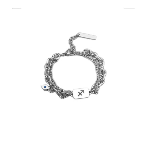 Men's personality spliced hip hop bracelet