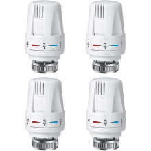 Thermostat Head 4 Piece Thermostat M 30 X 1.5 Radiator Valve Replacement Head With Frost Protection Position1399