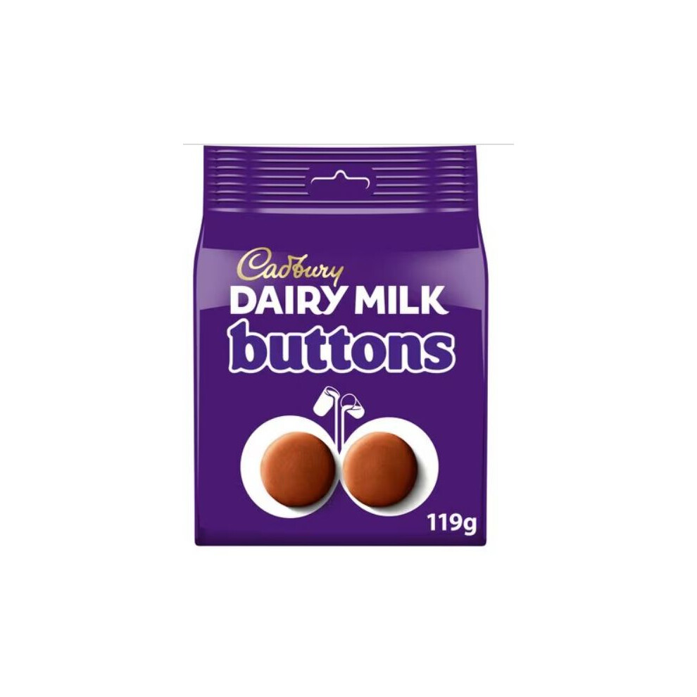 Cadbury Dairy Milk Buttons Chocolate Bag 119g (pack of 3)