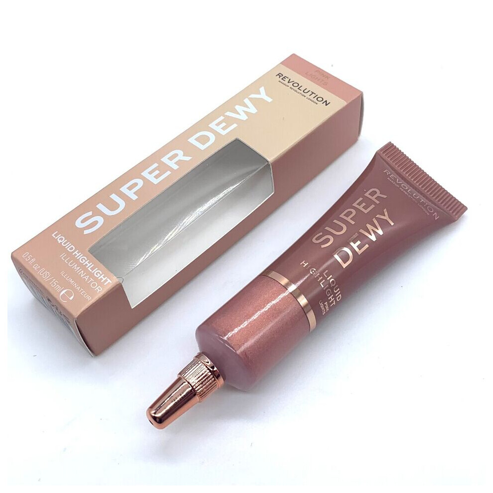 Revolution Super Dewy Liquid Highlight Illuminator 15ml Pink Lights