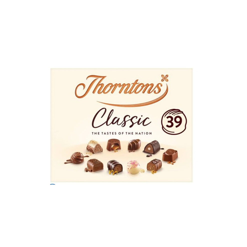Thorntons Classic Collection Of Milk, Dark & White Chocolate 449G