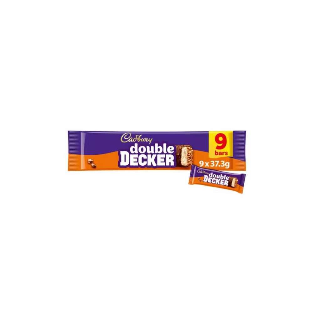 Cadbury Double Decker Chocolate Bar 9 Pack Multipack 335.7g