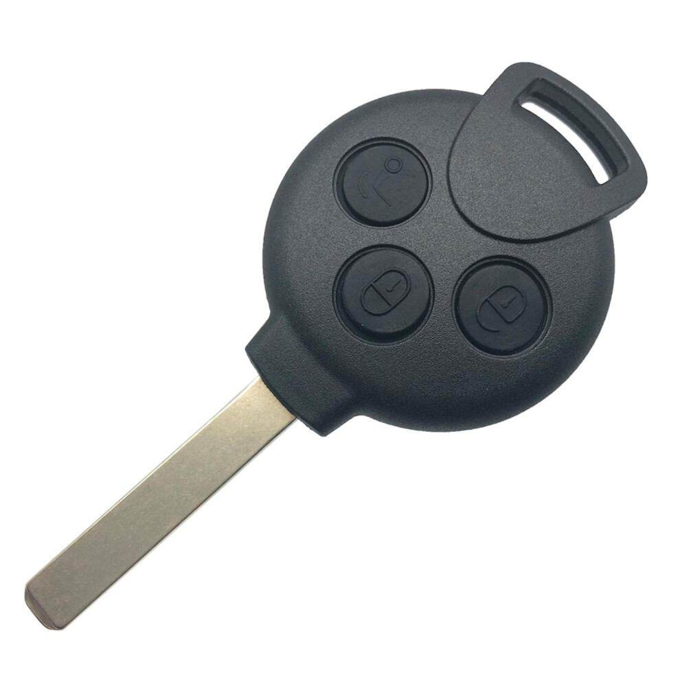 Key Cover Reliable 3 Button Remote Key Fob For Mercedes-Benz Smart Fortwo Black 9158807336165