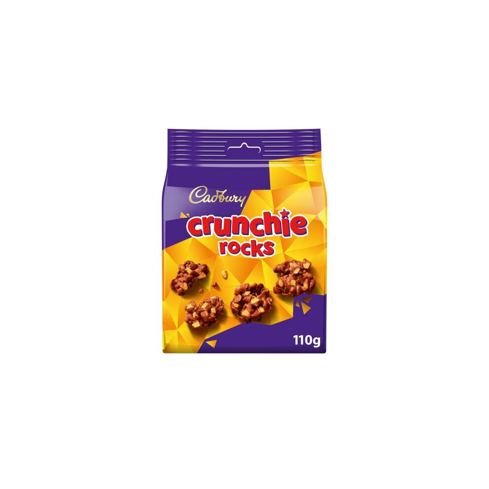 Cadbury Crunchie Rocks Chocolate Bag 110g (Pack of 3)