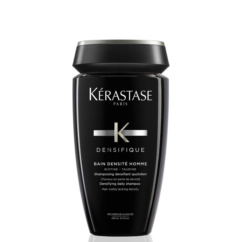 KÃ©rastase Densifique Homme, Thickening & Volumising Shampoo, For Fine Hair, With Biotin & Taurine, Bain DensitÃ©, 250ml