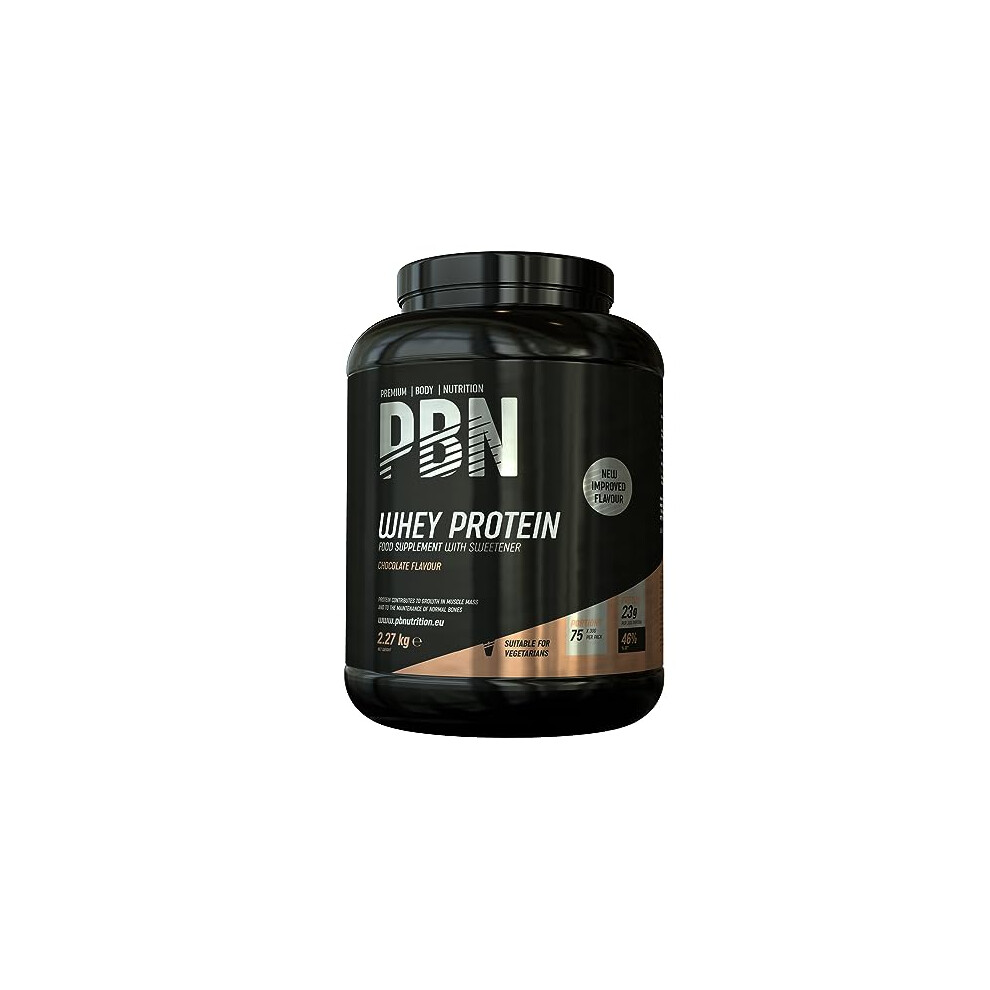 PBN - Premium Body Nutrition Whey Protein 2.27kg Chocolate, New Improved Flavour