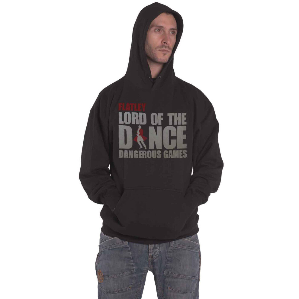 (XXL, Black) Lord Of The Dance Hoodie Logo new Official Unisex Black Pullover