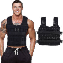 30kg Exercise Loading Weight Vest Boxing Running Ing Weight Training Workout Fitness Adjustable Waistcoat Jacket Sand Clothing.excluding Sand, Filling