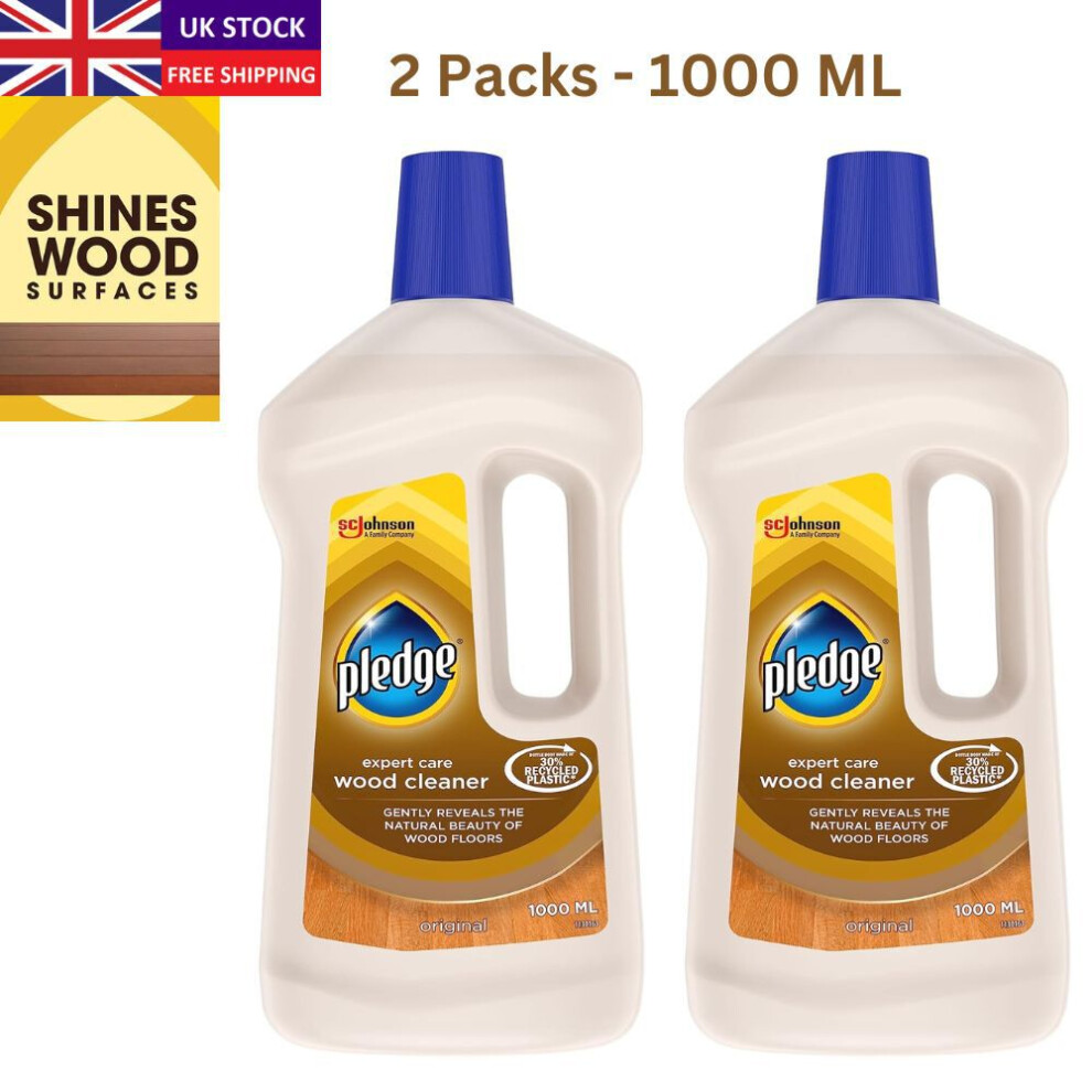 (2 Packs - 1000 ML ) Pledge Expert Care Wood Floor Cleaner