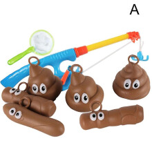 New Funny Kids Bath Fishing Game Toy Floaters Poo Float Bathing Prank Toys