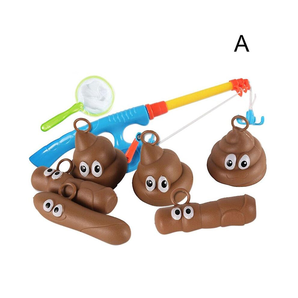 New Funny Kids Bath Fishing Game Toy Floaters Poo Float Bathing Prank Toys