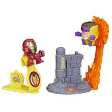 (Iron Man Vs M.O.D.O.K.) Marvel Avengers Superhero Stunt Squad Figures