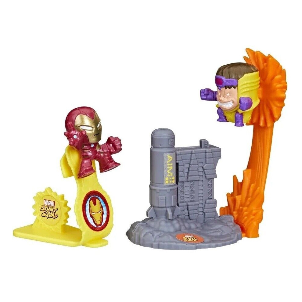 Hasbro (Iron Man Vs M.o.d.o.k.) Marvel Avengers Superhero Stunt Squad Figures