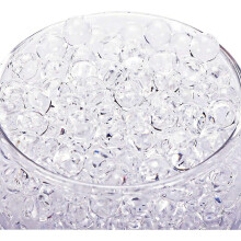 Wuhing-sj-transparent Water Pearls, 3000 Pieces Vase Filler Pearls Gemstones Water Gel Pearls Growing Crystal Pearls Wedding Centerpiece Decoration