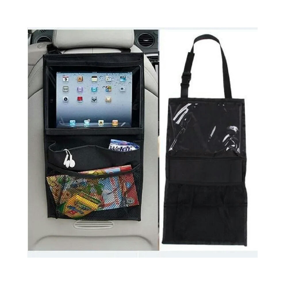 (1pcs) Car Trunk High Capacity Organizer Rear Seat Back Storage Bag Net Hanging Tidying Interior Pouch Auto Accessories Supplies Tools