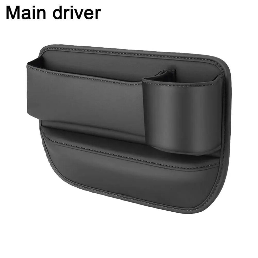 (Left Driver) Car Seat Gap Organizer Storage Box Pocket Multifunction Universal Wallet Keys Card Cup Phone Holder Auto Interior Accessories