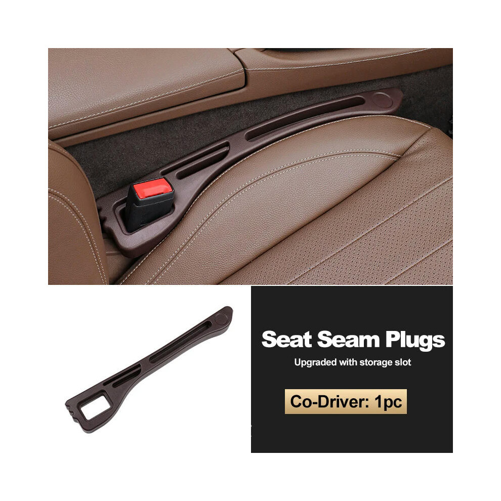 (1Pc Brown Right) Car Seat Gap Filler Side Seam Plug Strip Styling Seat Gap Leak-proof Filling Strip Universal Interior Decoration Auto Accsesory