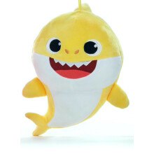 (Baby Shark Yellow) Baby Shark Large Plush 10 INCH Pink Yellow Blue Great SHARK Super Soft Toy