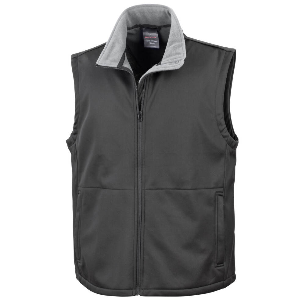 (M, Black) Result Core Unisex Adult Softshell Gilet