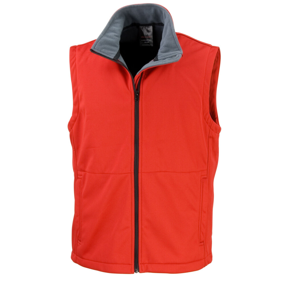 (3XL, Red) Result Core Unisex Adult Softshell Gilet