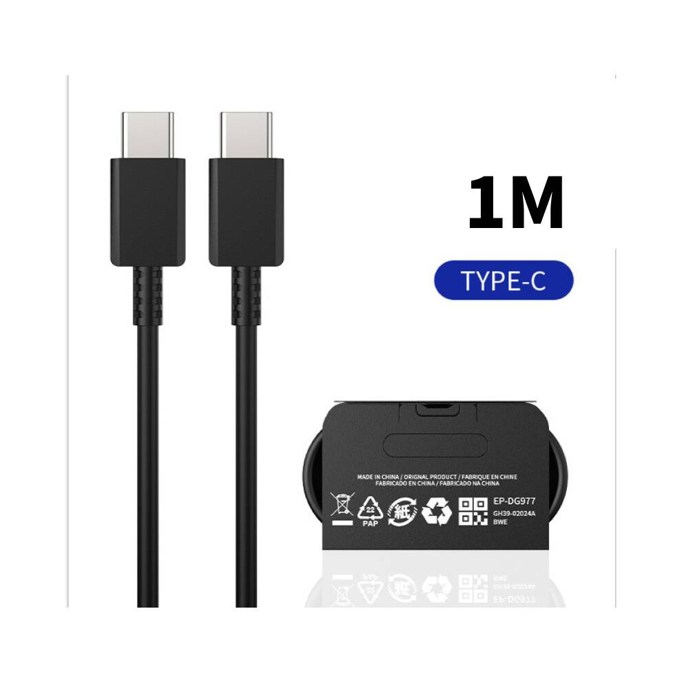 (1M Cable) For Samsung Galaxy Uk A72 A52 A32 25w Super Fast Charger Usbc Plug  Cable
