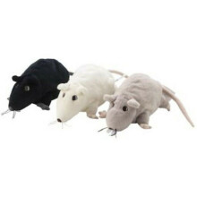 (3PCS SET) 3PCS/Set Gosig Ratta Black Rat Soft Toy Plush Cuddly Stoftier Peluche Stuffed