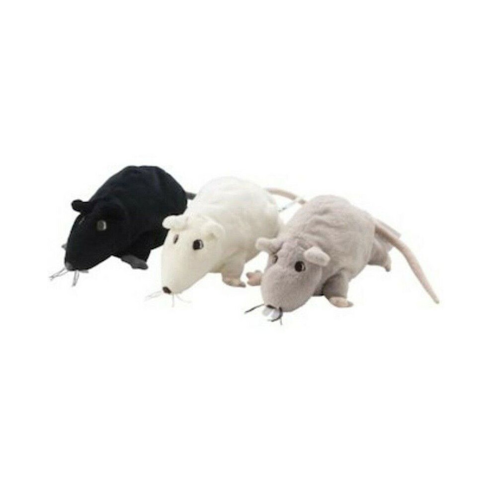 (3PCS SET) 3PCS/Set Gosig Ratta Black Rat Soft Toy Plush Cuddly Stoftier Peluche Stuffed