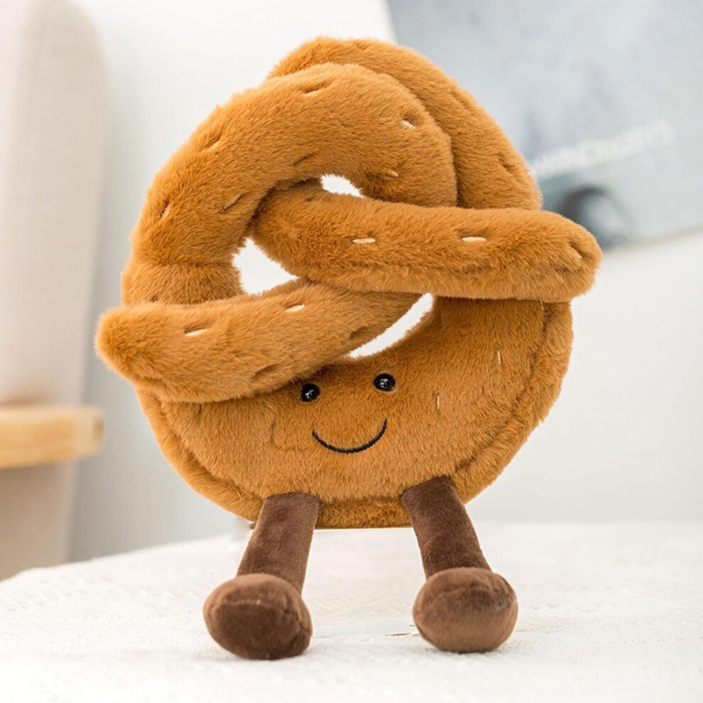 (Pretzel) Cute Toast Bread Plush Toy Sofa Cushion Food Stuffed Doll Cartoon Hugging Pillow-image-OPC-PDT5NYW-NEW