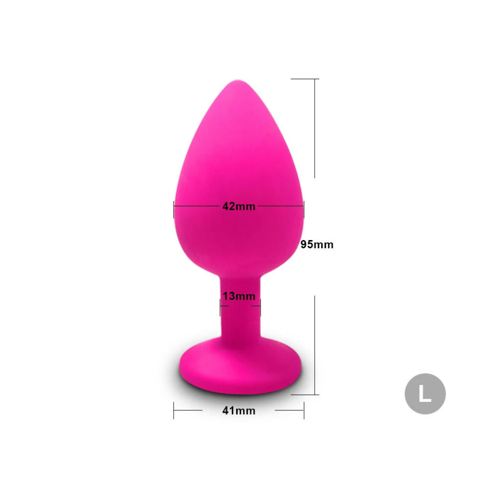 (AP-L-PK) Silicone Butt Plug Anal Plug Unisex Sex Stopper 3 Different Size Adult Toys for Men/Women Anal Trainer for Couples