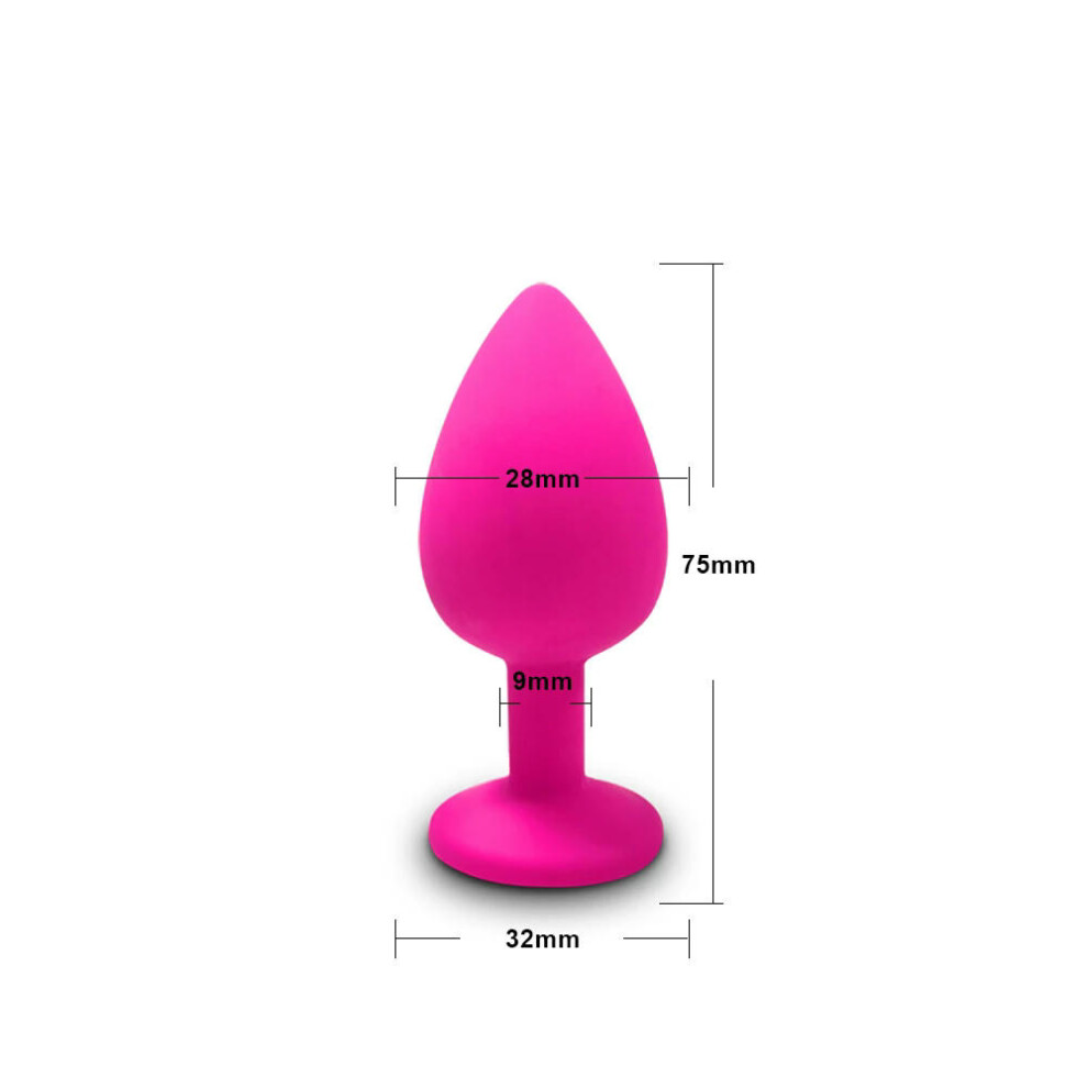 (AP-S-PK) Silicone Butt Plug Anal Plug Unisex Sex Stopper 3 Different Size Adult Toys for Men/Women Anal Trainer for Couples