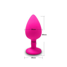 (AP-M-PK) Silicone Butt Plug Anal Plug Unisex Sex Stopper 3 Different Size Adult Toys for Men/Women Anal Trainer for Couples